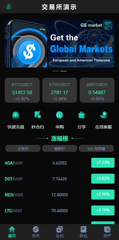 高端推荐玖福源码多语言交易所/全新UI多语言海外交易所/永续合约/秒合约/锁仓挖矿/前端uniapp/玖福源码