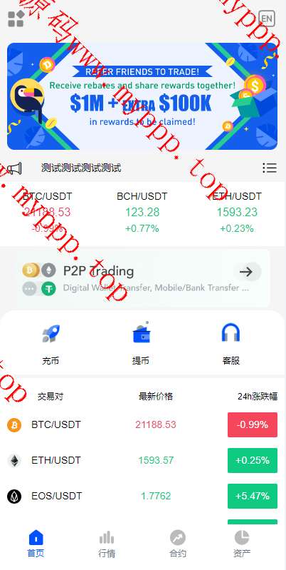 精简版秒合约交易所系统/多语言海外交易所/交易所源码