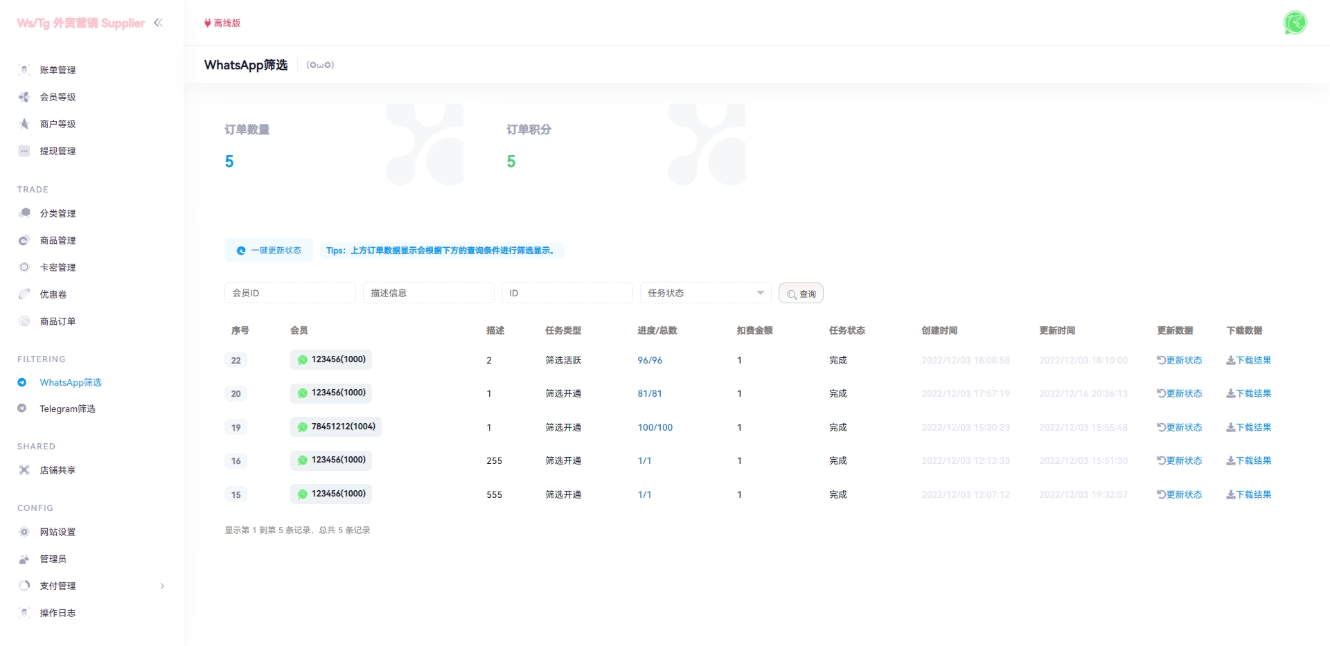 WhatsApp筛选Ws/Tg外贸营销Supplier推特号/FB号/谷歌号/小火箭Ws/Channel社交账号 - 图14